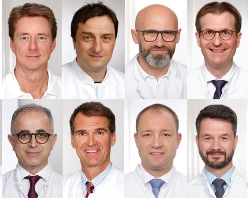 Collage der Chefärzte aller ausgezeichneten Kliniken